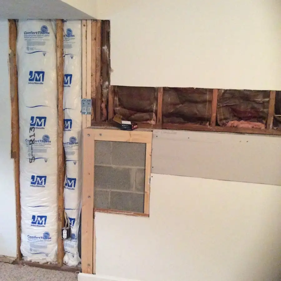 Wall insulation replacement during Structural Drying in Eldersburg
